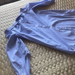 Pinstriped button down off boulder dress